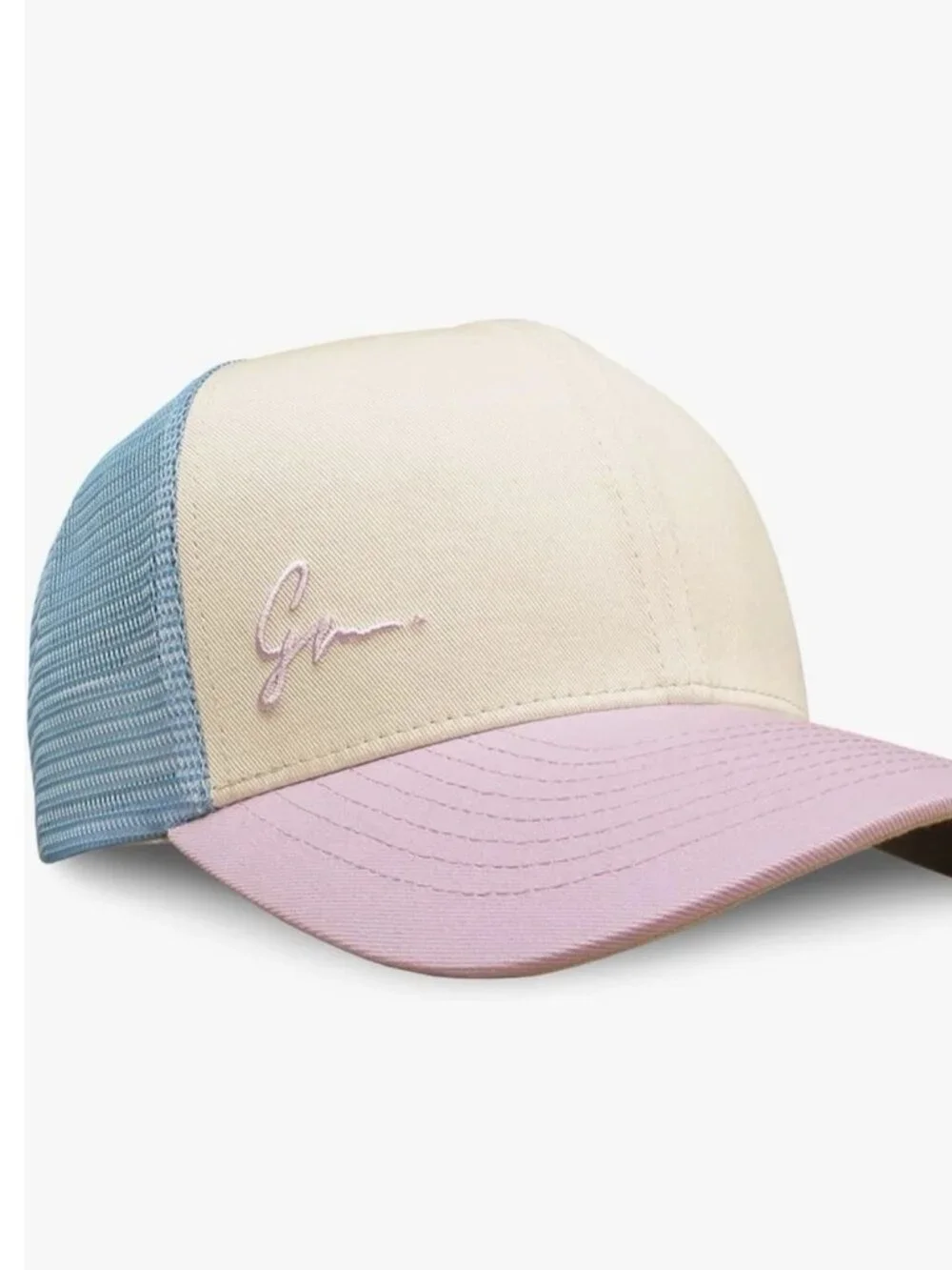 Grace Folly Women’s Trucker Hat Snapback Mesh Cap Lavender Teal Beige